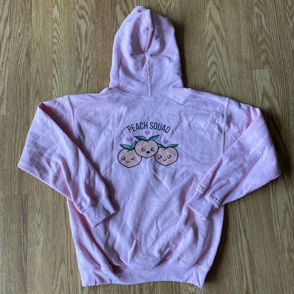 Peach Squad Hoodie Pink Youth Medium